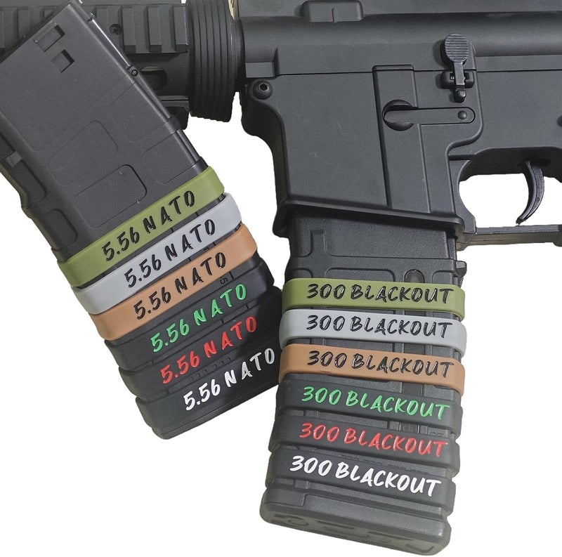 Magsaddle 12 Pack 5.56 NATO Magazine Marking Bands 5.56 Caliber Identification Holster Accessories - Image 5